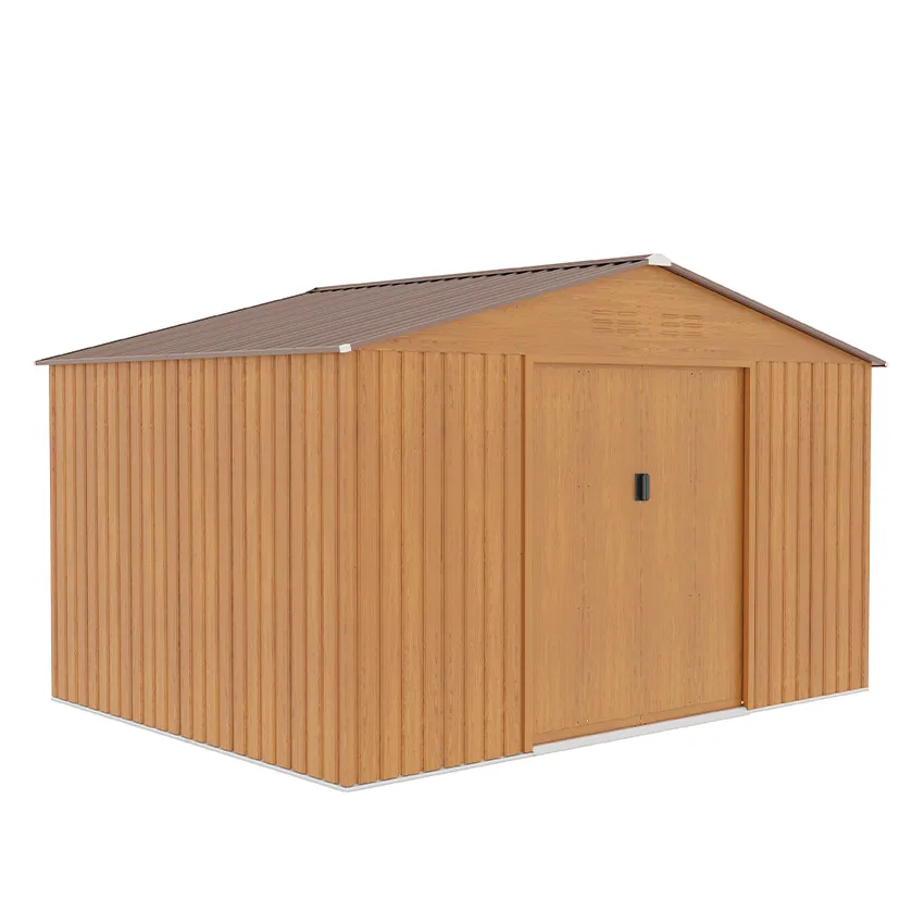 Abri de jardin mÃ©tal imitation bois 8.93 m2