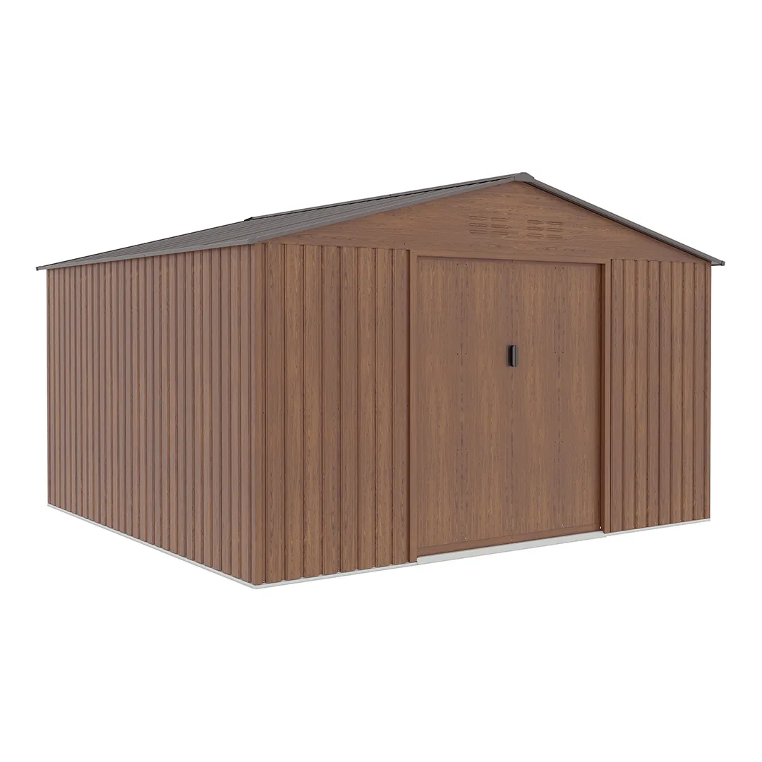 Abri de jardin mÃ©tal imitation bois 12.99 m2