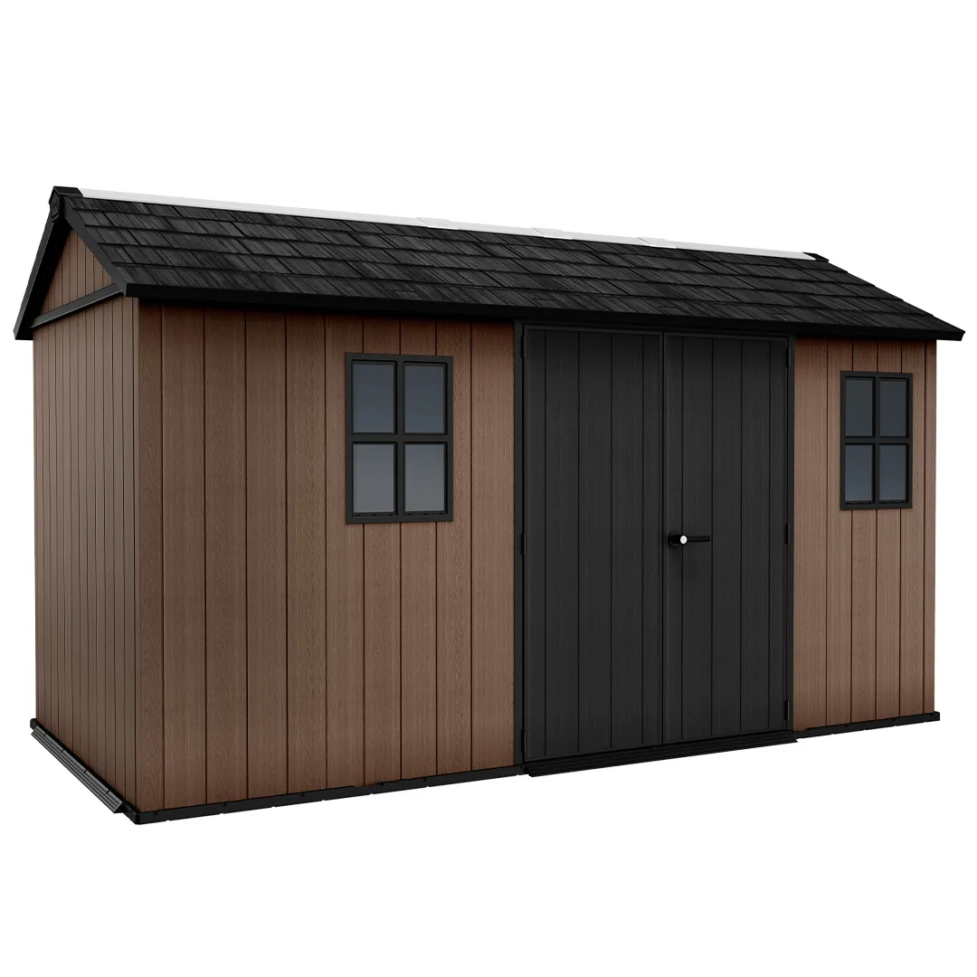 Abri De Jardin Modulable Newton Plus 7513 1375 RÃ©sine Bois 9,5 mÂ²