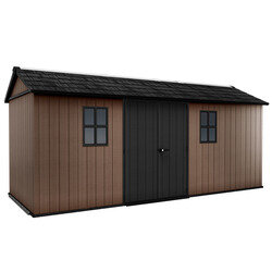Abri de Jardin Modulable Newton Plus 1775/7517 Résine Bois 12,39 m² - KETER