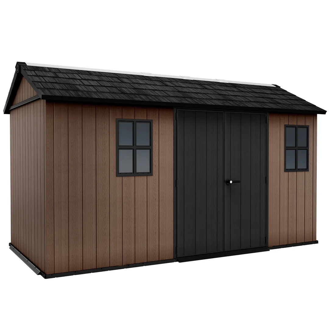 Abri de Jardin Modulable Newton Plus 1775 7517 RÃ©sine Bois 12,39 mÂ²