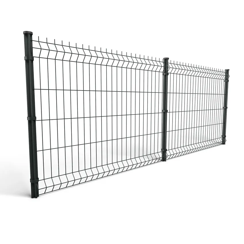 Kit Grillage Panneau Rigide 10m x 1m23 Gris Ã  sceller