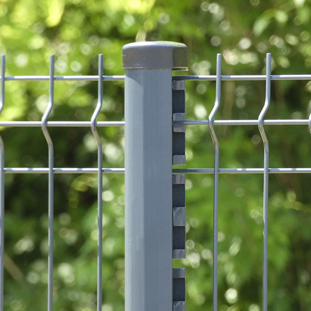 Kit Grillage Panneau Rigide 5m x 1m02 Gris Ã  sceller