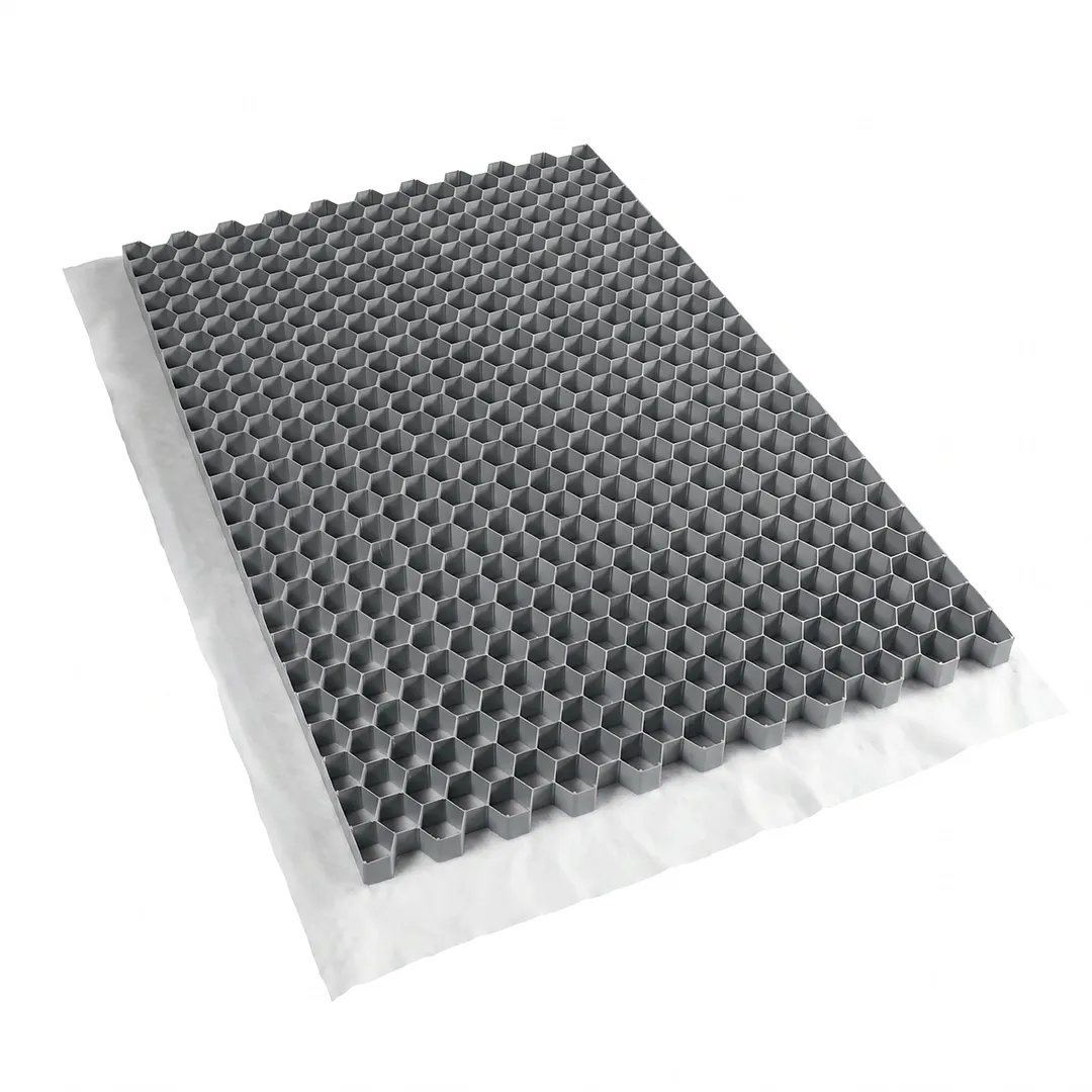Palette mit Nidagravel 129 Kiesstabilisatoren, grau