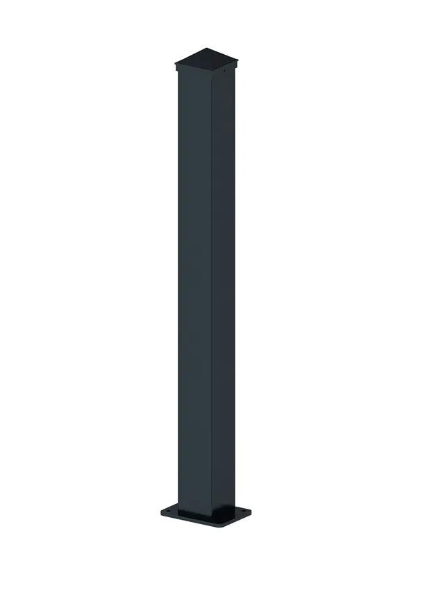 Universelle Aluminium Torpfosten, H. 210 cm, grau, 2er Set