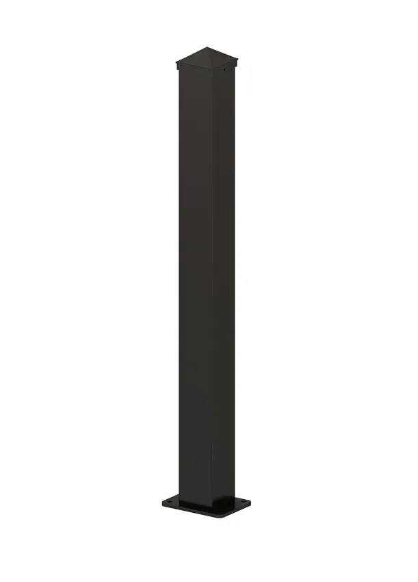 Universelle Aluminium Torpfosten, H. 190 cm, grau, 2er Set