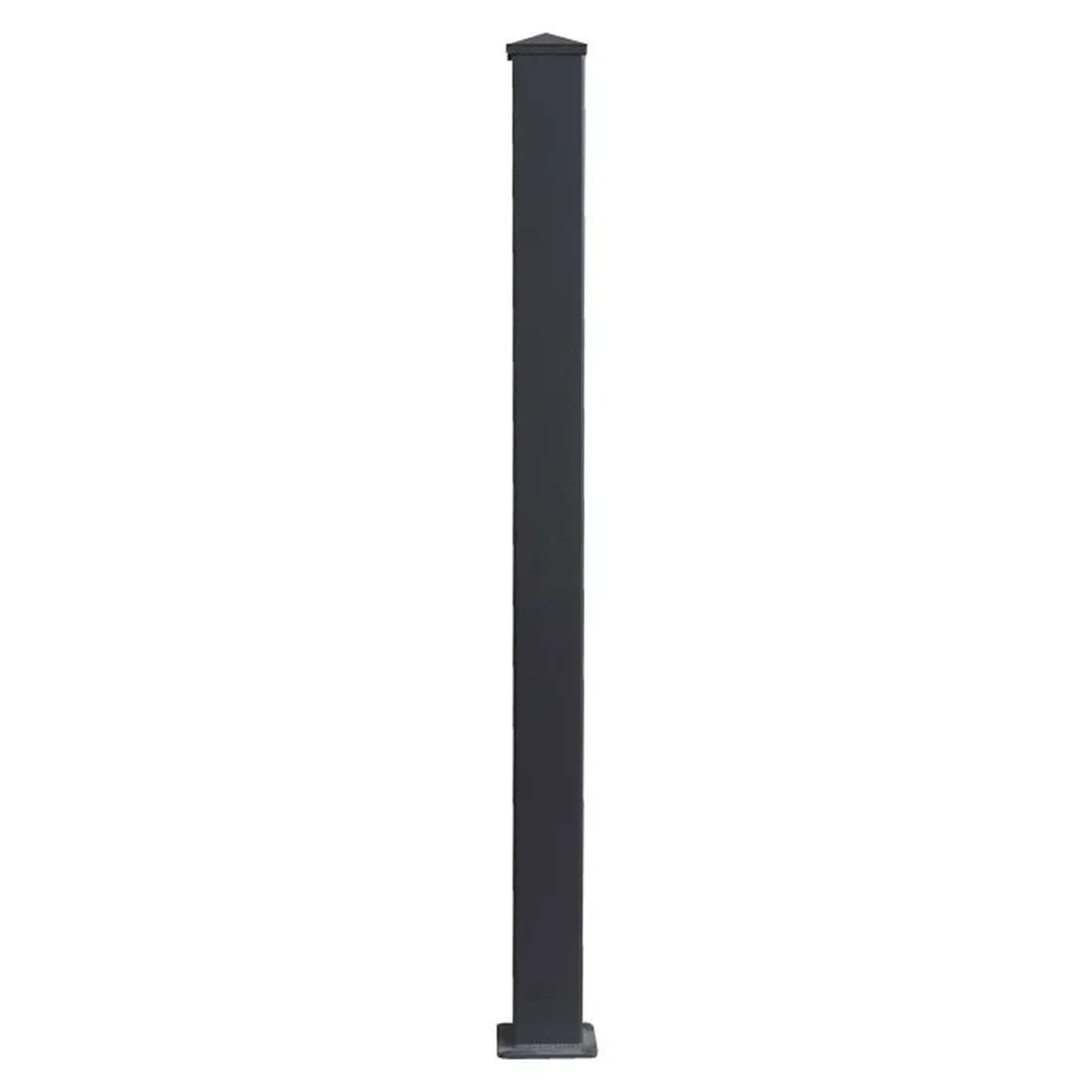 Aluminium Torpfosten, H. 220 cm, anthrazitgrau, 2er Set
