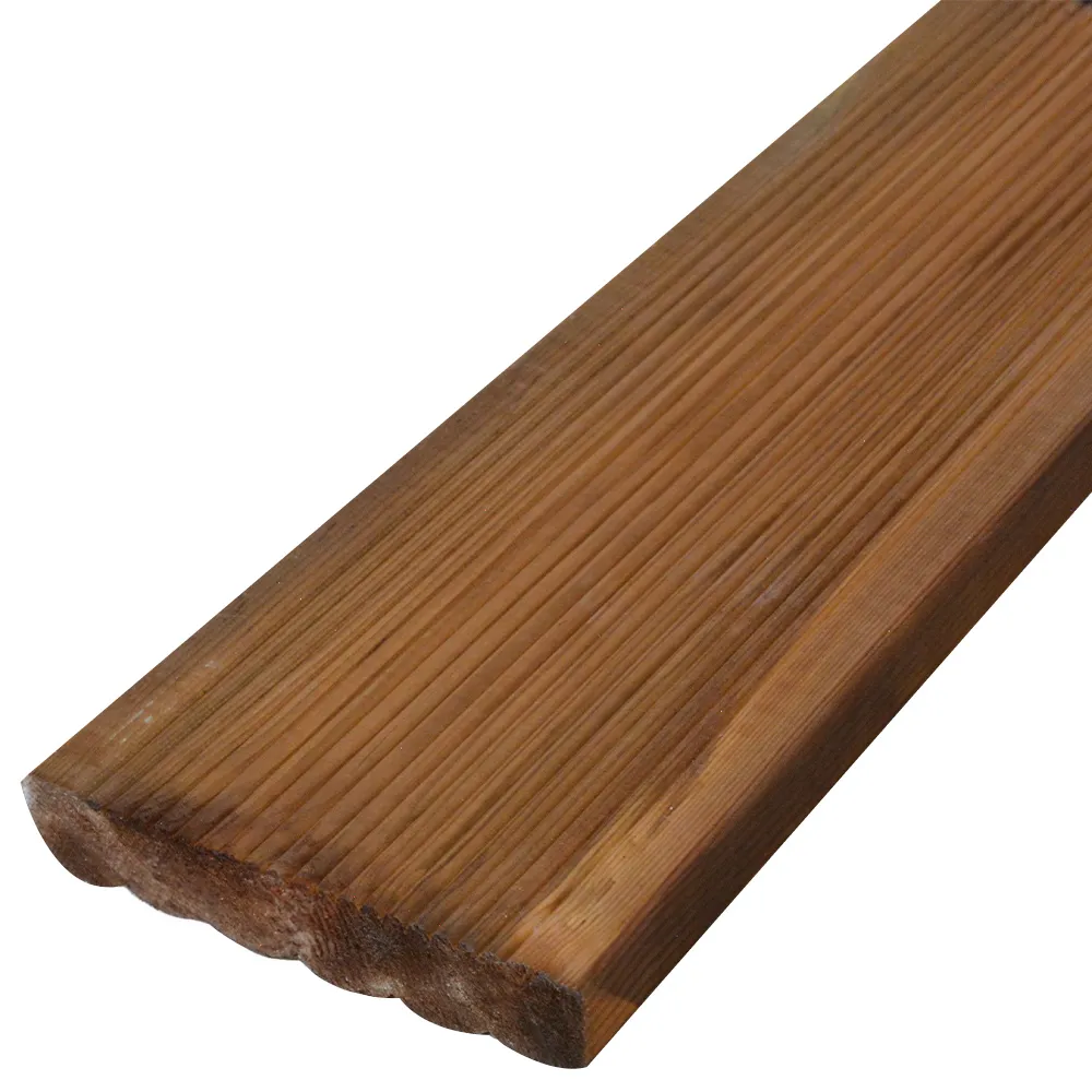 Lot de 5 lames terrasse pin classe 4 marron 240 cm