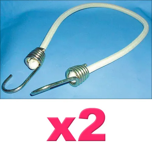 Lot 2 sandows beige 60cm embouts mÃ©tal