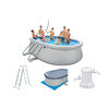 Piscine Hors sol Acier décor bois 5.27x3.27x1.22m - OOGarden