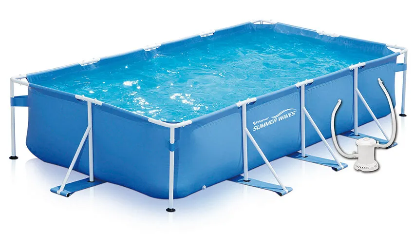 Piscine Tubulaire Hors Sol 4,57 x 2,13 x 0,84 m FC- Structure Robuste