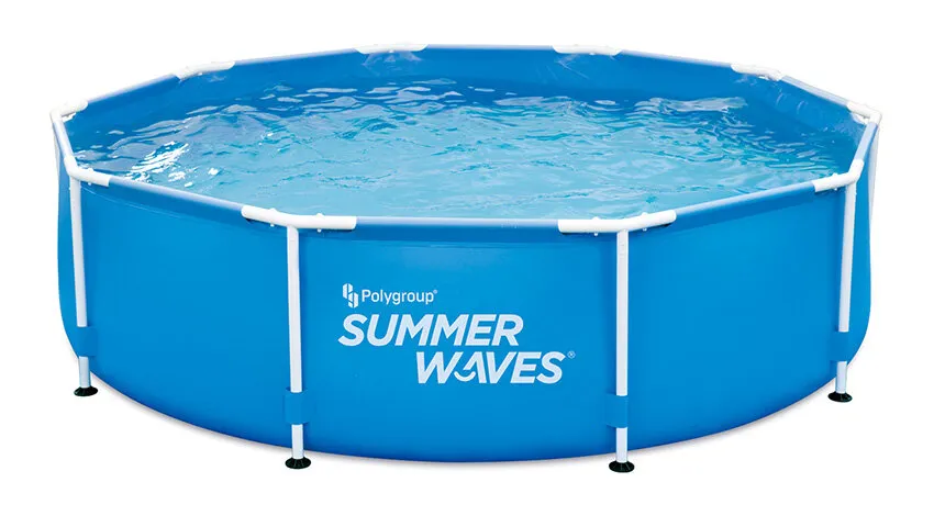 Piscine Tubulaire Ronde Bleu 3,05 x 0,76 m avec Filtre à Cartouche