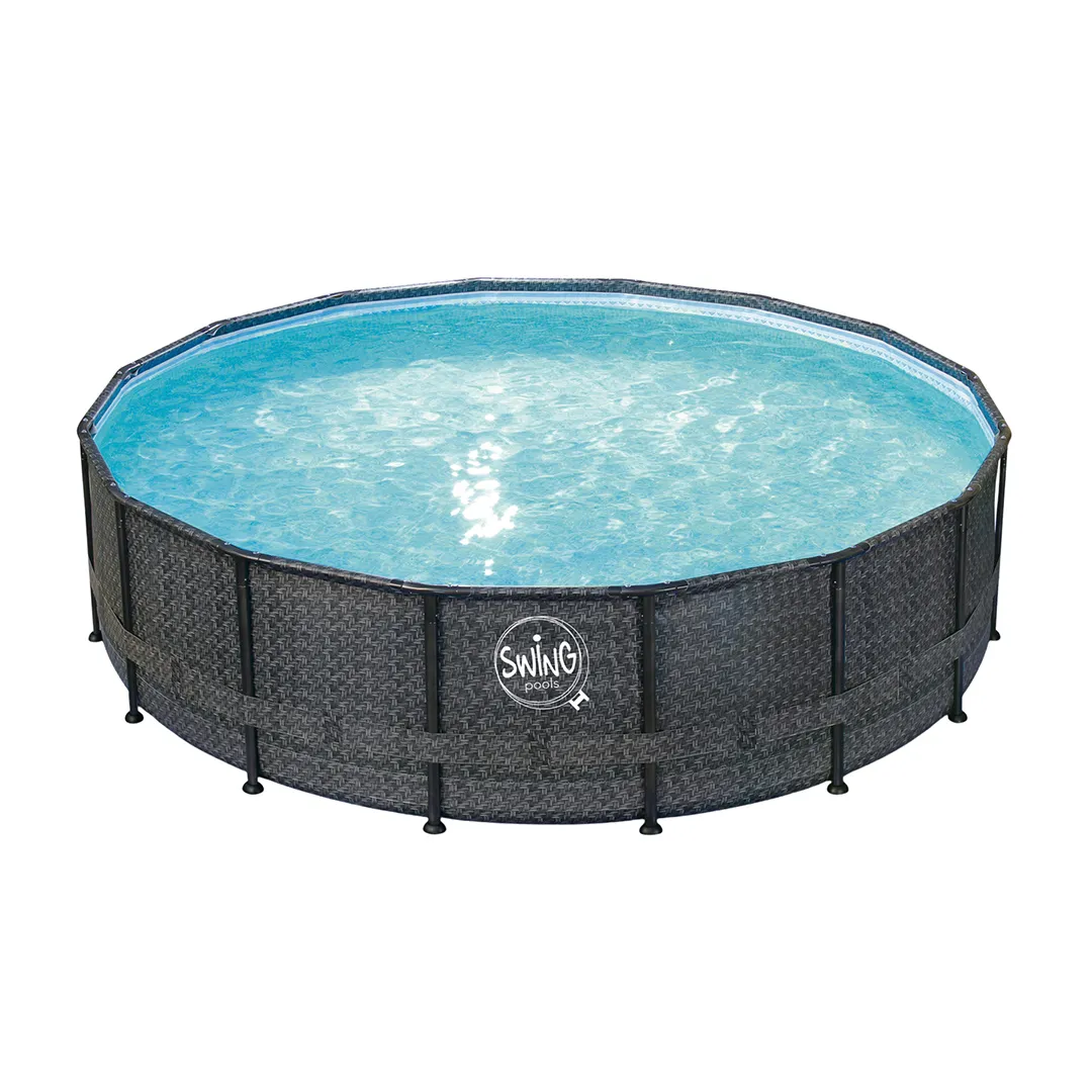 Piscine Tubulaire Ronde TressÃ© 4,88 x H1,22 m - Filtre Ã  Cartouche