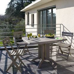 VEGA taupe opvouwbare tuinset - GROSFILLEX