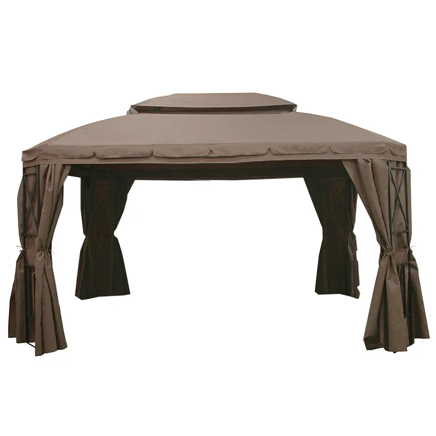 Tonnelle Pavillon autoportante 3x4M taupe GRENADE