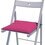 Lot de 2 coussins d'assises Unis et déhoussables 40x40 cm framboise - OOGarden