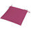 Lot de 2 coussins d'assises Unis et déhoussables 40x40 cm framboise - OOGarden