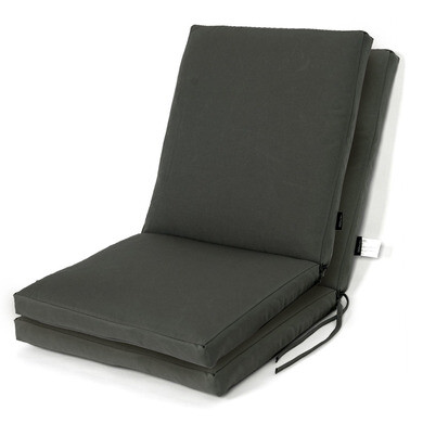 Coussin de chaise à haut dossier - bande grise (Paquet de 2) 