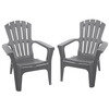 Lot de 2 Fauteuils ADIRONDACK Taupe - OOGarden