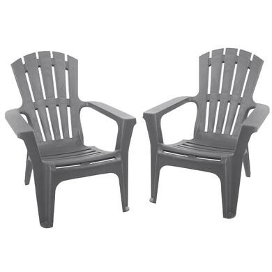 Lot de 2 Fauteuils ADIRONDACK Taupe - OOGarden