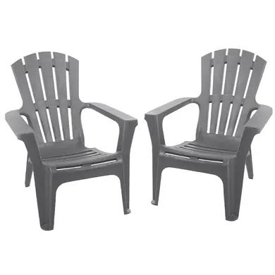 Lot de 2 Fauteuils ADIRONDACK Taupe - OOGarden