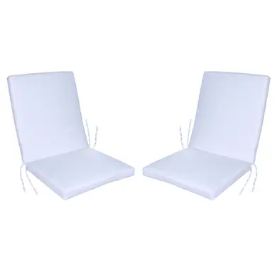 EXQUILEG Lot de 6 coussins de chaise - Ronds - En coton - Lavables - Pour l'intérieur et l'extérieur - Bleu marine EXQUILEG Lot de 6 coussins de chaise - Ronds - En coton - Lavables - Pour l'intérieur et l'extérieur - Bleu marine