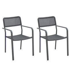 Lot de 2 fauteuils MURCIE anthracite - OOGarden