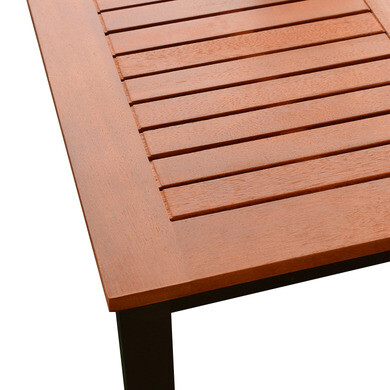 Gartenmöbelset: Tisch 200 cm + 6 Polyrattan-Stühle BARCELONA