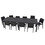 Tuinmeubelset: Julie Dubbele tafel + 10 LOVE grafiet stoelen - OOGarden