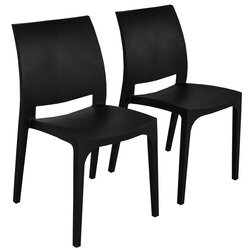 Lot de 2 chaises LOVE graphite  - OOGarden
