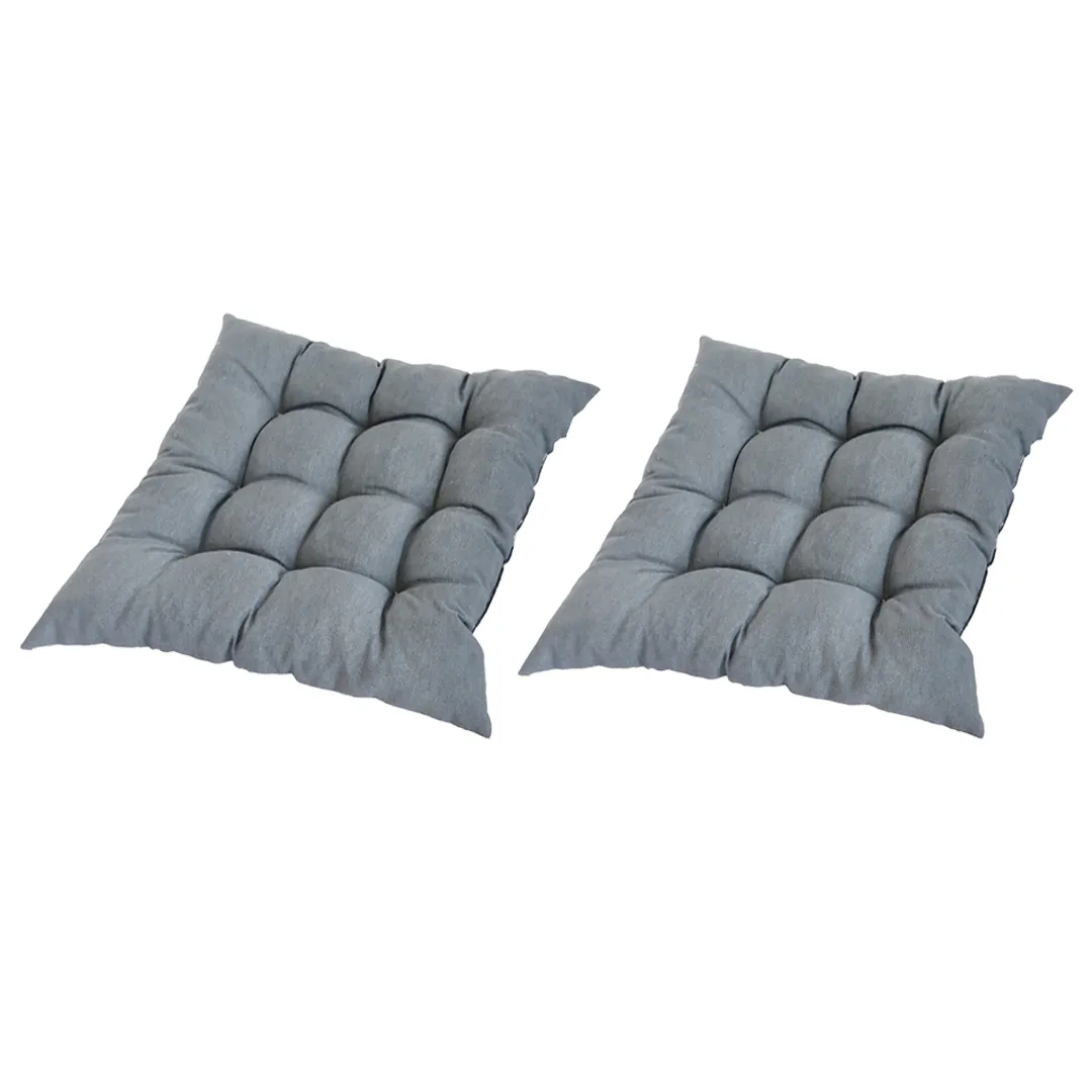 Lot de 2 Coussins d'Assise 46x46 cm - Coloris Pierre